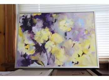 Abstract Flowers - Oil On Canvas