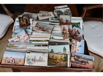 Large Collection Of Vintage & Antique Travel Post Cards