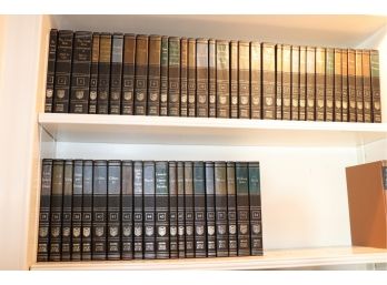 Collection Of Leather-Bound Britannica Great Books
