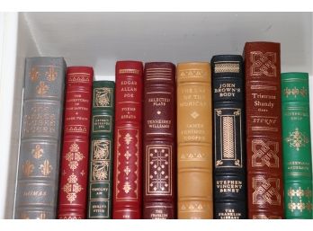 Vintage The Franklin Library Leather Bound Books With Gold Edging