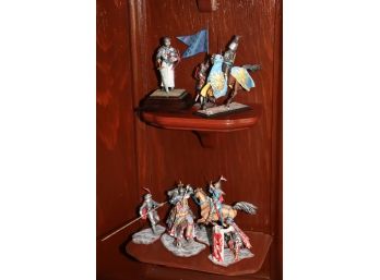 Highly Detailed Hand Painted Heraldic Miniatures Metal Knights