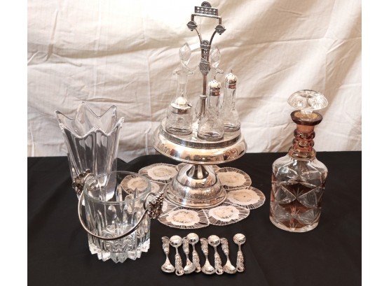 Lot Of Decorative Tabletop Serving/Dining Pieces