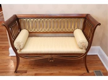 French Empire Style Upholstered Settee