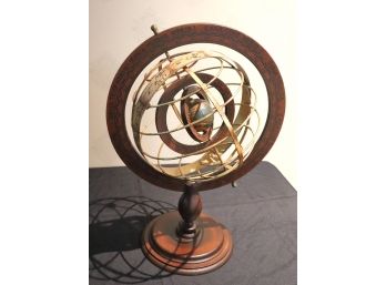 Vintage Zodiac Globe With Desk Stand