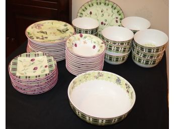 Hand Painted Tracy Porter Ceramic Dining Set  