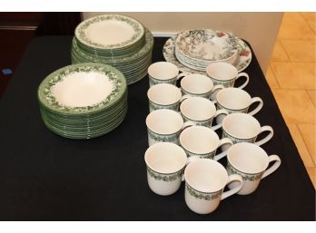 Lot Of Kent By Josiah Wedgwood & Sons Ltd For Willams-Sonoma & Gien France Dining Pieces