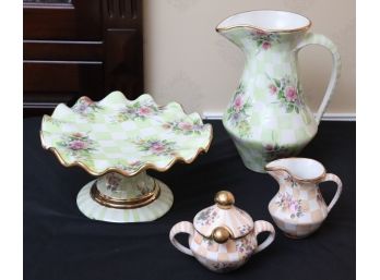 MacKenzie Childs Hand Painted Serving Pieces