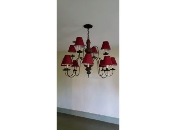 Pair Of Red Shade Lights