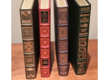 4 Signed Leather Bound, First Edition Books By The Franklin Library B Chatwin, M Spark, Norman Mailer G Godwin