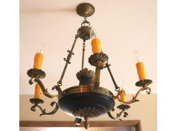 Decorative Arm Chandelier With Candlestick Style Lights