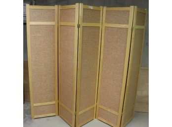5 Panel Folding Screen Great For Room Divider