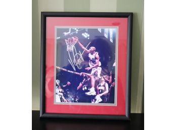 Signed Vince Carter NBA Toronto Raptors Framed Photograph By Art Of The Game Memorabilia