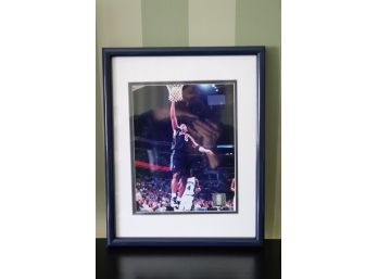 Jason Kidd New Jersey Nets Framed Autographed Picture With COA By Classic Hobby Nostalgia