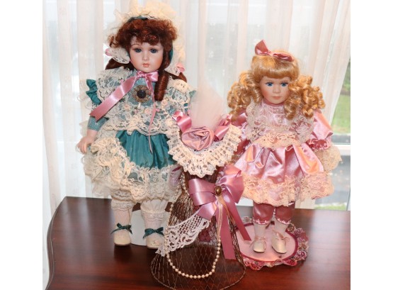 Victorian Collectible Porcelain Dolls By Seymour Mann Connoisseur Collection & Kingstate The Dollcrafter