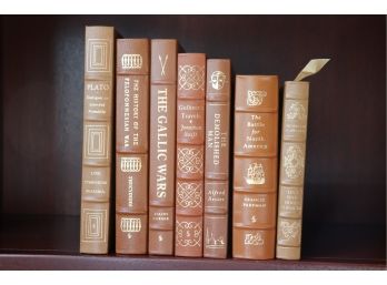 7 Leather Bound Easton Press Collector’s Ed Books: Plato, Thucydides, Caesar, Nietzsche Swift, F Parkman + +