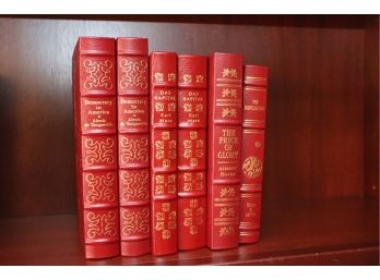 6 Leather-bound Easton Press Collectors Ed. Set De Tocqueville, Set K Marx, A Horne, U Le Guin