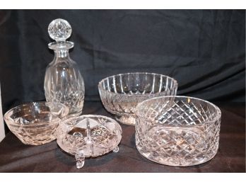 Assorted Crystal Pieces From Waterford, Tiffany & Co. And More