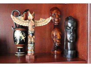 Collection Of Handmade Decorative Objects.