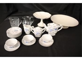 Miniature Tea Cup Set & Serving Pieces From Japan & USA