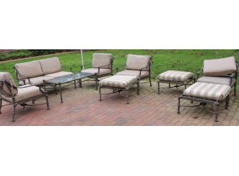 Large Outdoor High Quality Cast Aluminum Seating- Entertainment Assortment