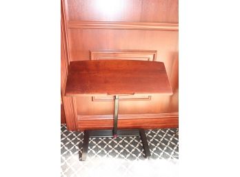 Adjustable Height Book Shelf-Tray Stand