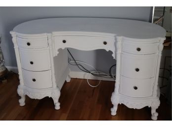 Shabby Chic Victorian Style Painted Vanity Desk