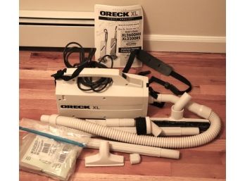 Oreck XL Handheld Vacuum Model #BB870-AW With 5 Attachments And More!