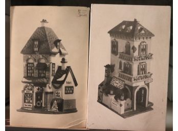 Hand Painted Porcelain Dept 56 Heritage Village Collection  2 Christmas In The City Series