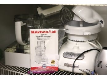 KitchenAid 12 Cup Food Processor & Wolfgang Puck Bistro Collection Hand Mixer