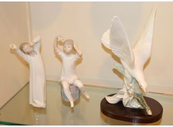 Lladro Fine Porcelain Figurines In Very Good Used Condition!