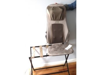 Homedics MCS-840HA Massage Seat With Heat And Metal Luggage Rack