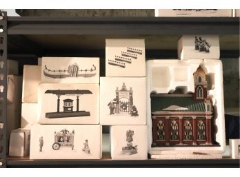 Hand Painted Porcelain Dept 56 Heritage Village Collection  Cathedral And Other Village City Pieces