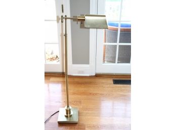 Adjustable Floor Lamp With Brass Finish