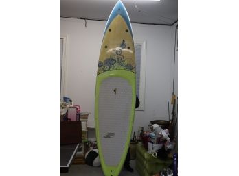 Sirena Boardworks Surf Paddle Board With Thermal Epoxy Compression Veneer Includes Wood Paddle