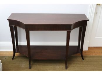 Quality Elegant Baker Furniture Console Table With Lower Shelf