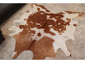 Cow Skin Rug Made In Brazil Measures Approximately 92 W X 96 L