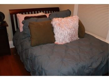 Full Size Bed Includes Headboard, Frame, Mattress And Bedding