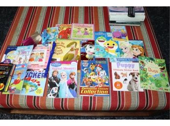 Large Lot Of Childrens Books Titles Include Paw Patrol, Baby Shark, Frozen, Clifford & More