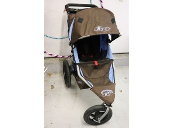 B.O.B. Revolutions Brown And Blue Jogging Stroller Great For Fresh Air & Exercise!