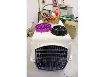 Petmate Ultra Large Dog Kennel With Accessories Including Bowls And Toys