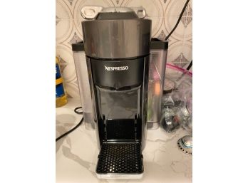 Nespresso GCC1 Deluxe Coffee And Espresso Maker With Bean Grinder And Glasses