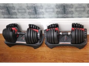 Pair Of Bowflex Select Tech Adjustable Dumbbells Great For At Home Training During Lockdown!
