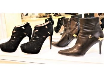 Ralph Lauren Leather Booties & DKNY Suede High Heels