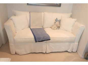Slipcovered Full Size Sleeper Sofa