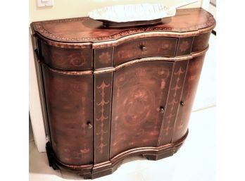Highly Detailed Stencil Design Console Cabinet