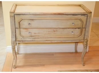 Shabby Chic Style 2 Drawer Chest, Made In Italy