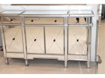 Hollywood Glam Style Mirrored Buffet Console