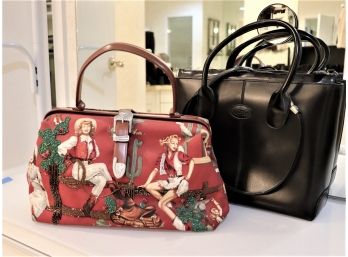 Tods Diana Shoulder Bag & Isabel Fiore Handbag