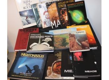 Collection Of Astronomy, Archeology And Traveling Books