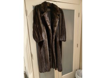 Beautiful Shiny Mink Coat Hi-End Quality Size 12